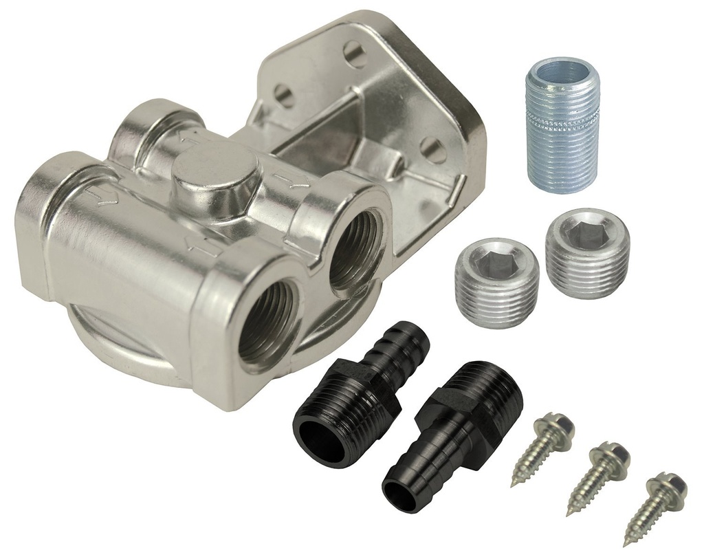 Derale 15709: Standard Series Remote Filter Mount Kit Single Filter Mount