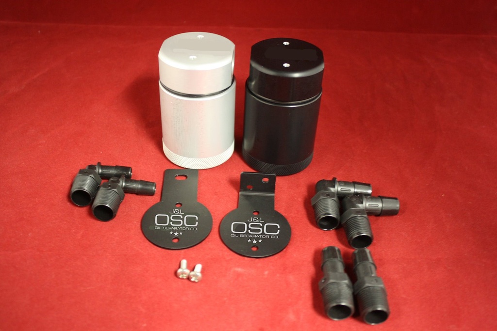 J&L 3001-B: Universal Oil Separator 3.0 Base Kit [Black Anodized]