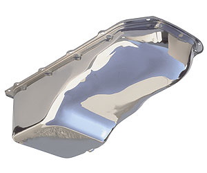 Trans Dapt 9337: Chrome Oil Pan 1959-81 Pontiac 265-455