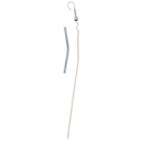 Spectre 4255: Chrome Steel Handle Dipstick Fits Pre-1980 Small Block Chevy