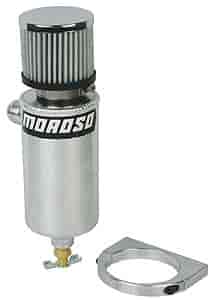 Moroso 85467: Oil Breather Tank -12AN Inlet/-8AN Drain