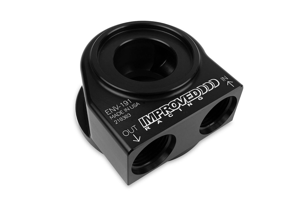 Improved Racing ENV-191: ENV-191 Low-Profile Remote Oil Filter Take-Off Adapter