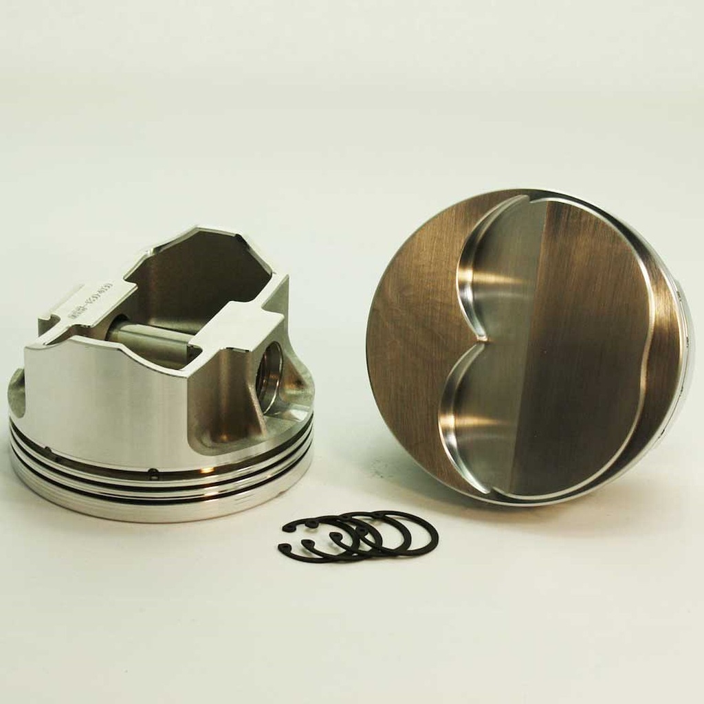 DSS Racing K8117-4000: K8117-4000 SX-Series Dome Top Piston Set for 1955-2004 Small Block Chevy, 4 in. Bore, +4cc Volume [OEM Stroke]