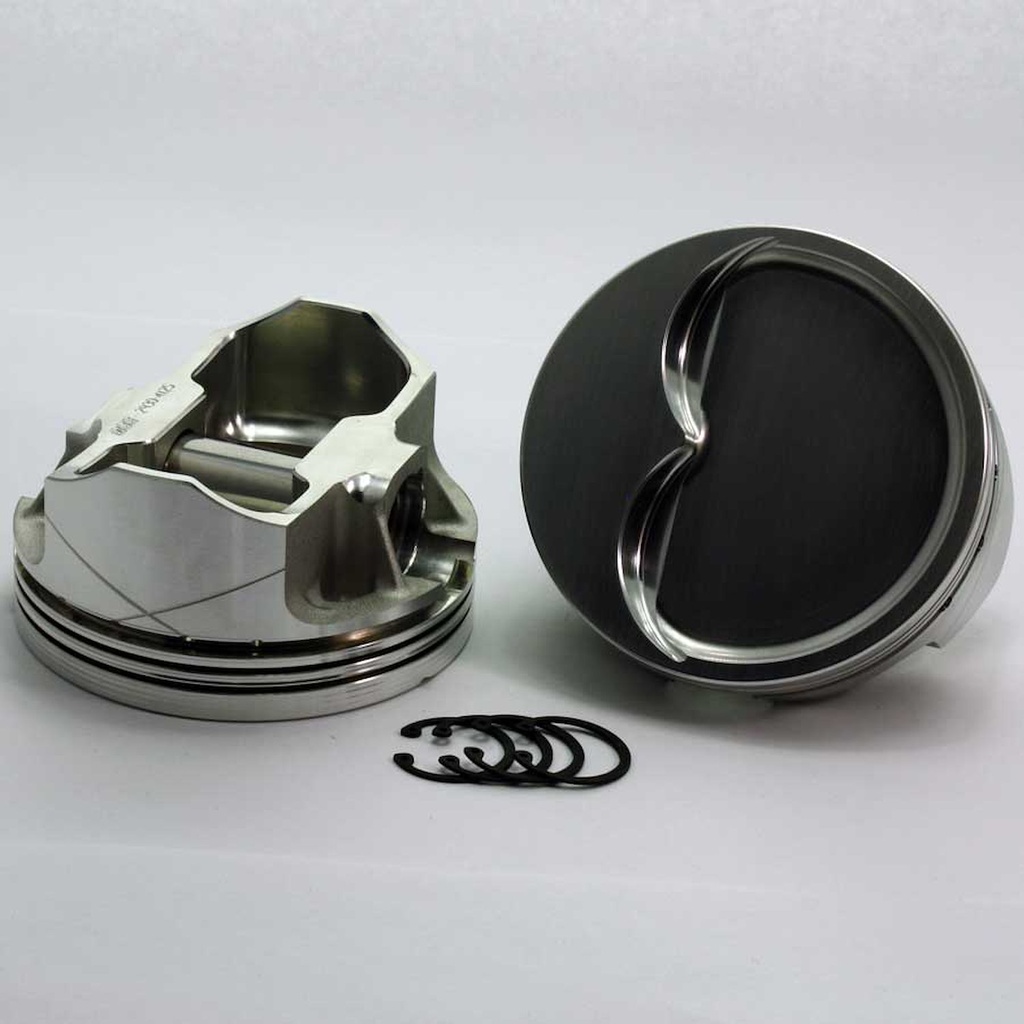 DSS Racing K8717-4030: K8717-4030 E-Series Dish Top Piston Set for 1955-2004 Small Block Chevy, 4.030 in. Bore, -18cc Volume [Stroker]