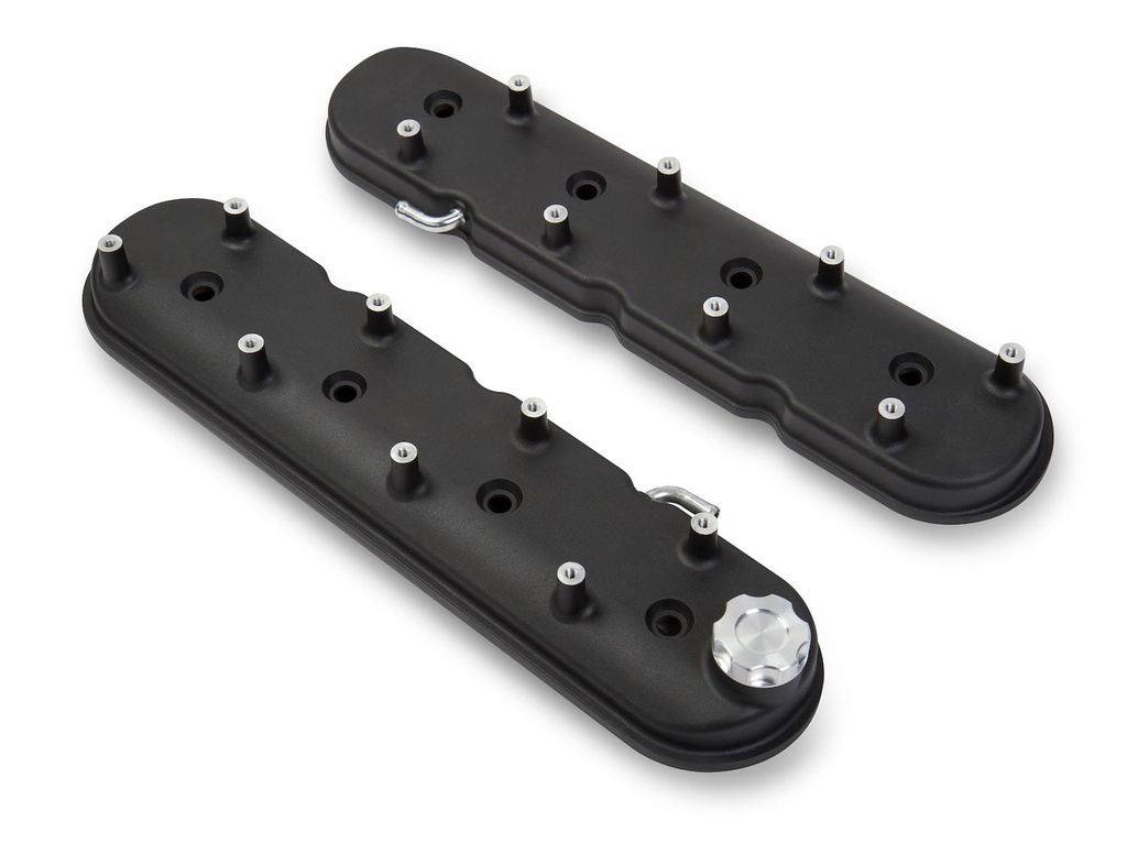 Holley 241-91: 241-91 Aluminum LS Valve Covers Black Finish