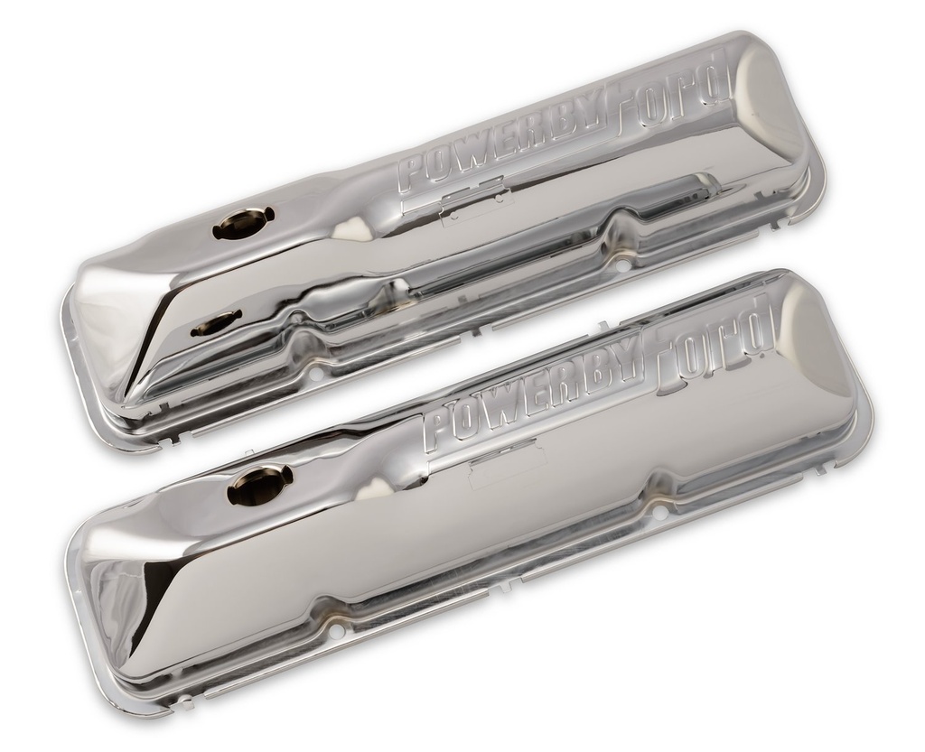 Scott Drake C6OZ-6A582-C: C6OZ-6A582-C Chrome Valve Covers for 1967-1973 Ford Big Block FE 390 & 428 ci. Engines
