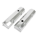 Top Street Performance JM8091-8P: JM8091-8P Valve Covers, Fab. Alum., Short Bolt w/ Holes SBC Perim., Polished
