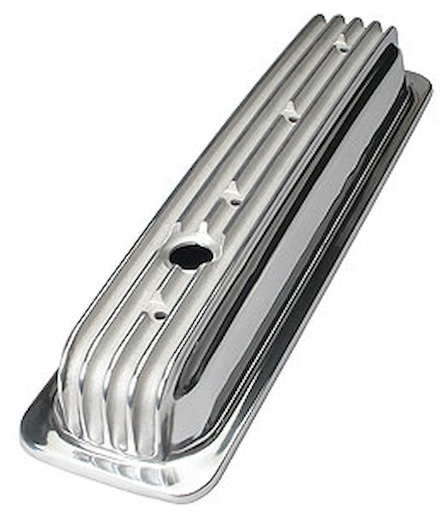 Trans Dapt 6607: Cast Aluminum Valve Covers 1987-99 Small Block Chevy (Centerbolt)