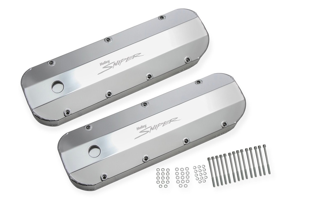Holley 890002: 890002 Fabricated Aluminum Valve Covers