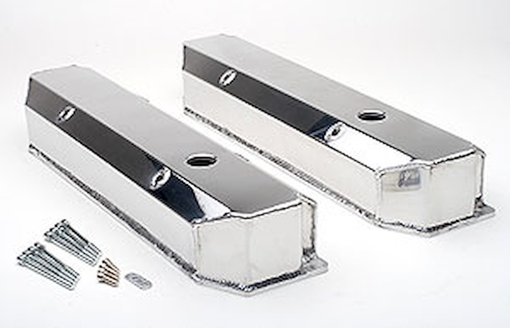 Hamburger's 1052: Fabricated Aluminum Valve Covers 1958-88 Big Block Mopar 383-440