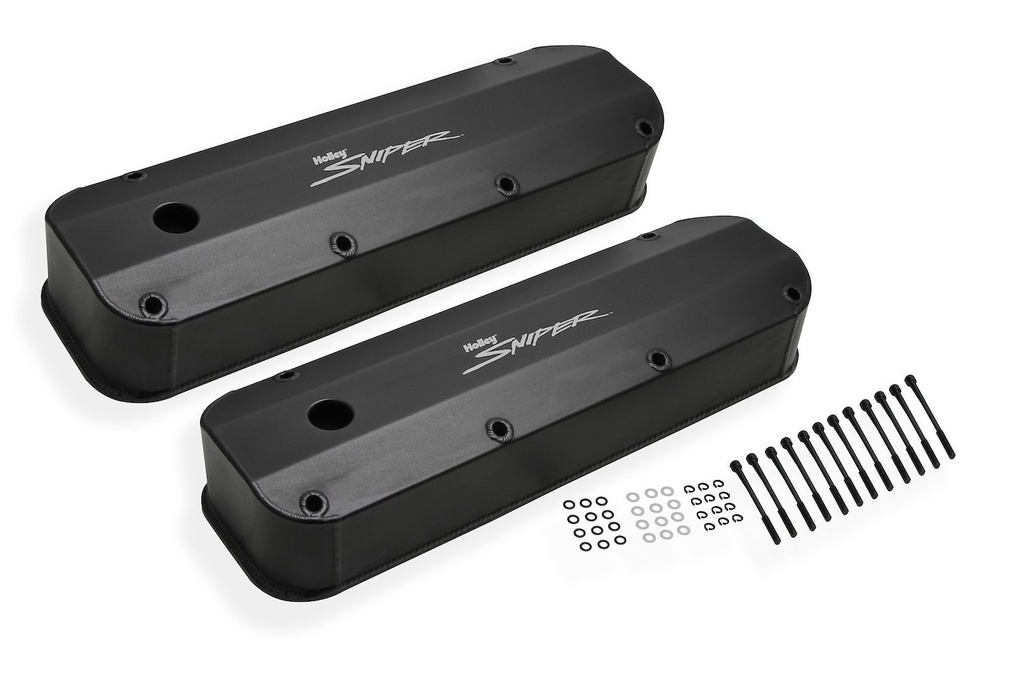 Holley 890007B: 890007B Fabricated Aluminum Valve Covers