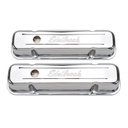 Edelbrock 4457: Signature Series Valve Covers 1962-1979 Pontiac 301-455 (no baffle) Tall