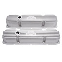 Edelbrock 41929: Classic Finned Valve Covers for Big Block Chrysler 383-440 with Satin Finish