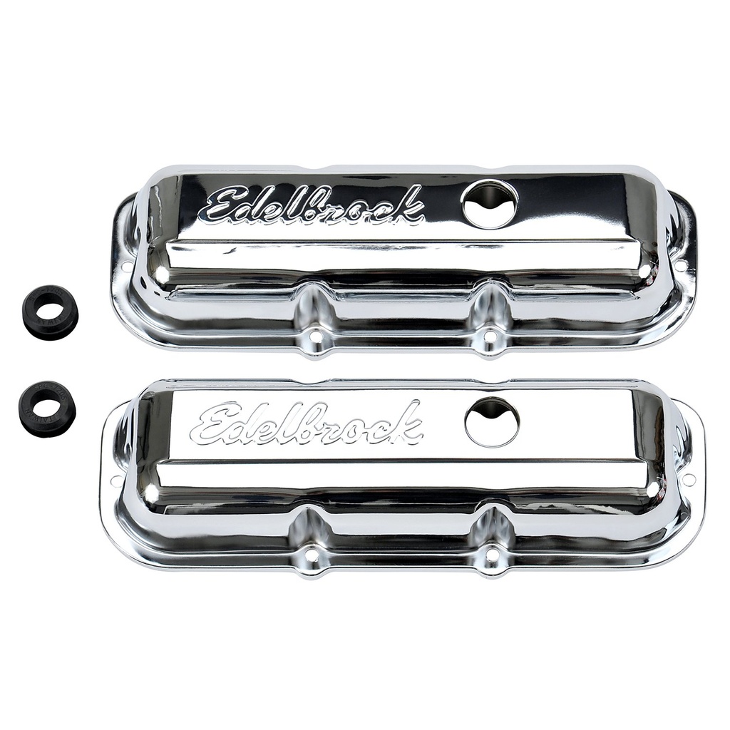 Edelbrock 4488: Signature Series Valve Covers 1982-1993 Chevy 2.8L 60° V6 (no baffle)
