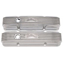 Edelbrock 4144: Classic Finned Valve Covers for 1959-1986 Small Block Chevy 262-400 with Polished Finish