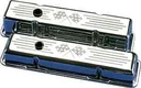Billet Specialties 95127: Small Block Valve Covers - Short Checkered Flags