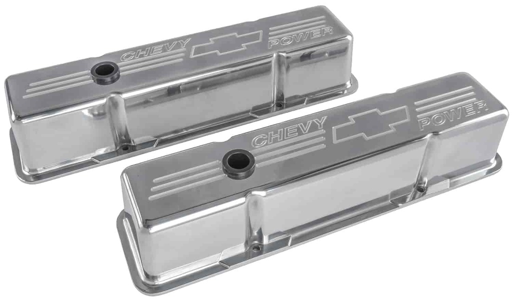 Billet Specialties 95222: Small Block Valve Covers - Tall Chevy Power