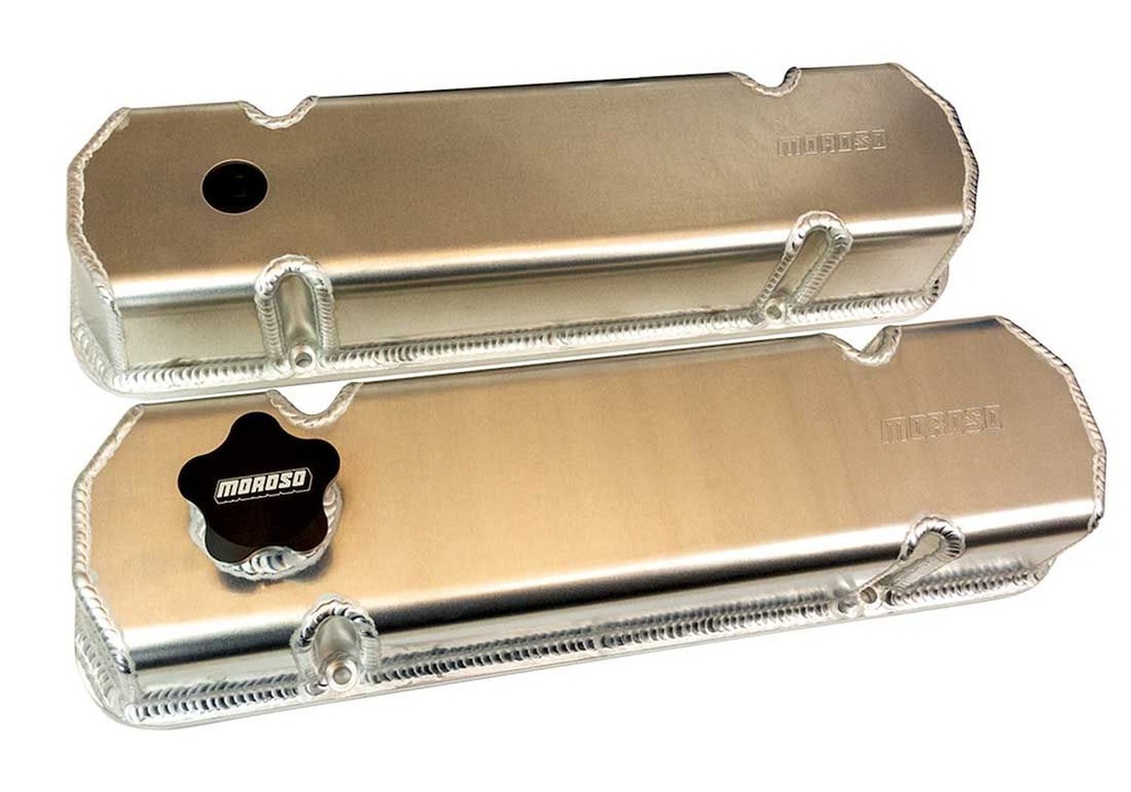 Moroso 68477: 68477 Fabricated Aluminum Valve Covers Fits Pontiac 301-455 Cylinder Heads