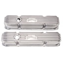 Edelbrock 4192: Classic Finned Valve Covers for Big Block Chrysler 383-440 with Polished Finish