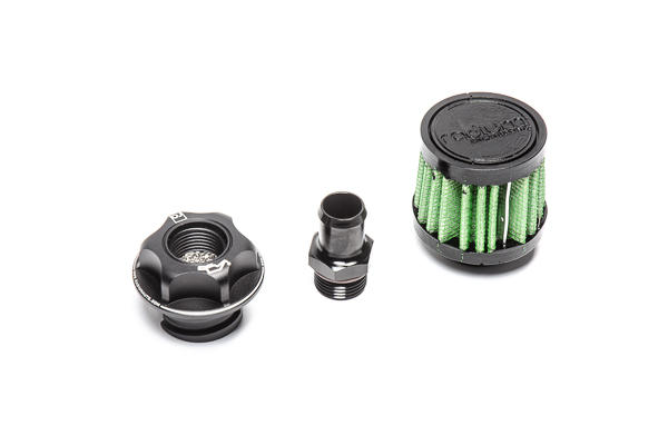Radium Engineering 20-0588: Baffled Oil Cap Went to Atmosphere (VTA) Kit, GM