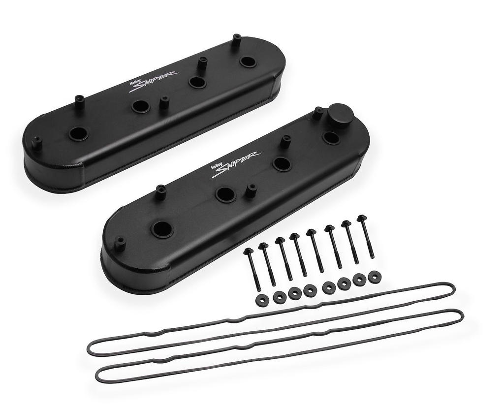 Holley 890014B: 890014B Fabricated Aluminum Valve Covers