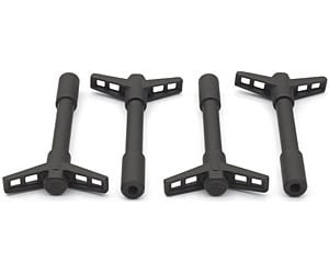 Ford Performance 302-326: Ford Valve Cover Wing Nuts 1/4"-20 in Black Crinkle Finish
