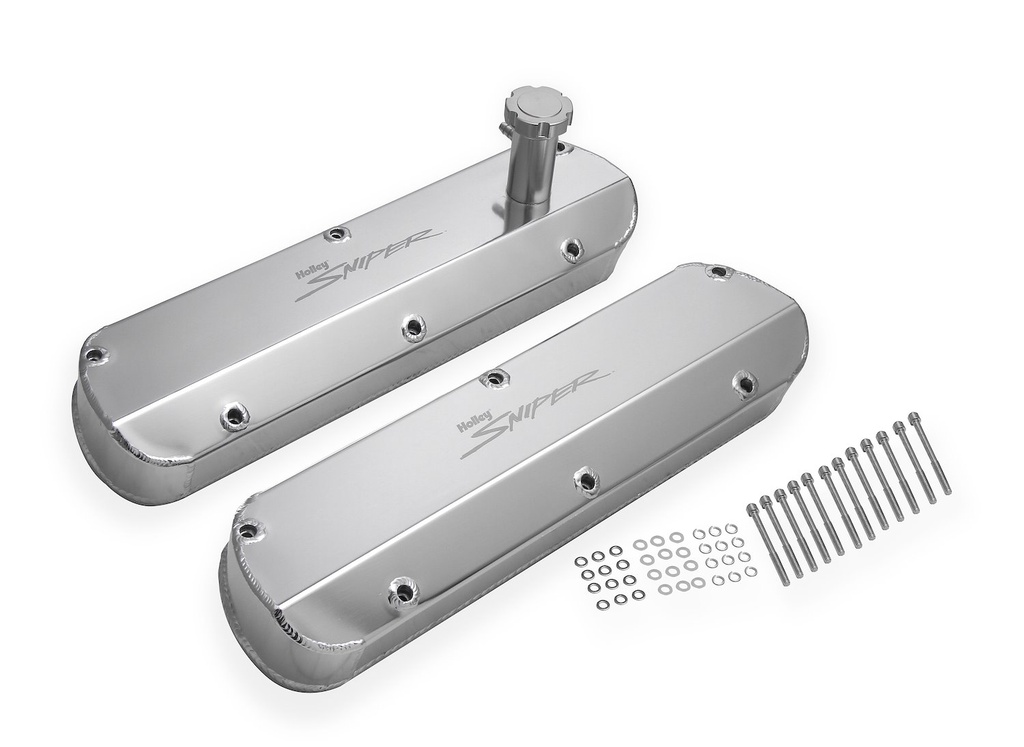 Holley 890013: 890013 Fabricated Aluminum Valve Covers