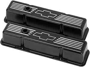 Billet Specialties BLK95221: Small Block Valve Covers - Tall Bowtie