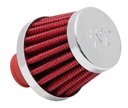 K&N 62-1600RD: 62-1600RD Crankcase Vent Filter w/Adapter .5 in. or .375 in. Flange I.D.