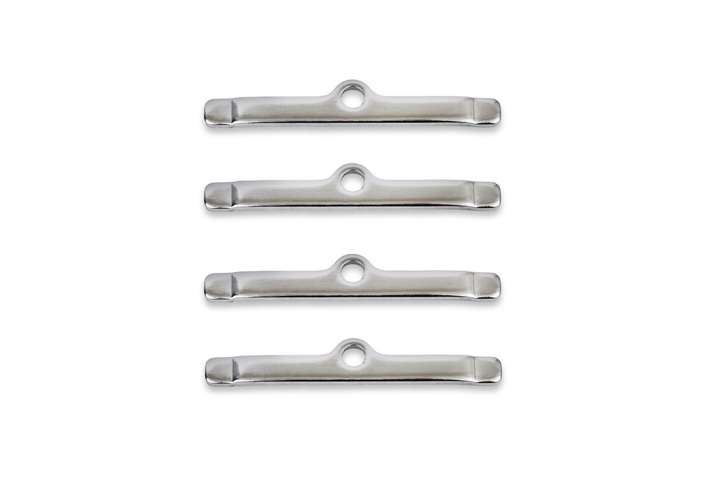 Mr Gasket 9817: Chrome Valve Cover Clamps Long Style (4/Pkg)