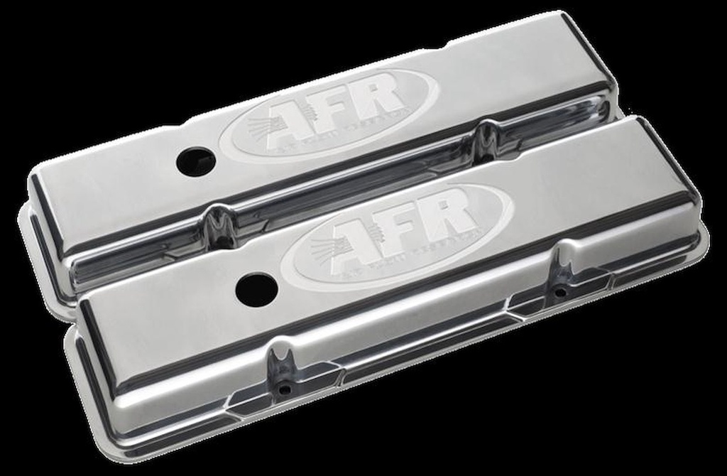 AFR - Airflow Research 6706: Cast Aluminum Standard Height Valve Covers for Small Block Chevy [Polished