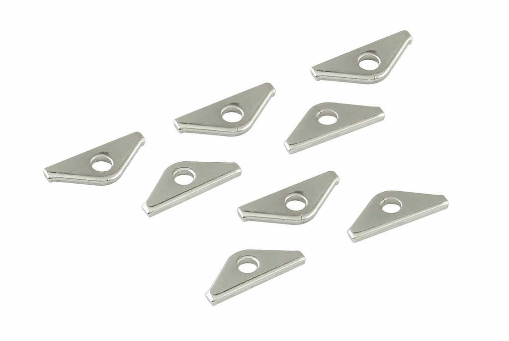 Mr Gasket 9899: Chrome Valve Cover Clamps Short Style (8/Pkg)