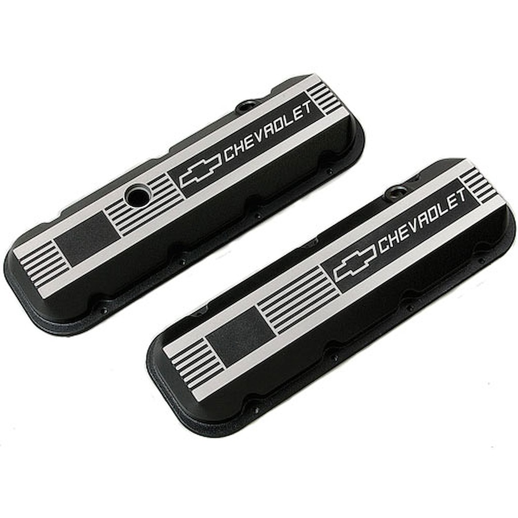 Chevrolet Performance 12495488: Big Block Chevy Aluminum Valve Covers Chevrolet Bow Tie Logo