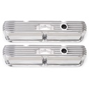 Edelbrock 4176: Classic Finned Valve Covers for Small Block Chrysler 318-360 LA Series with Polished Finish