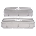 Edelbrock 41609: Classic Finned Valve Covers for 1962-1995 Small Block Ford 221-351W with Satin Finish