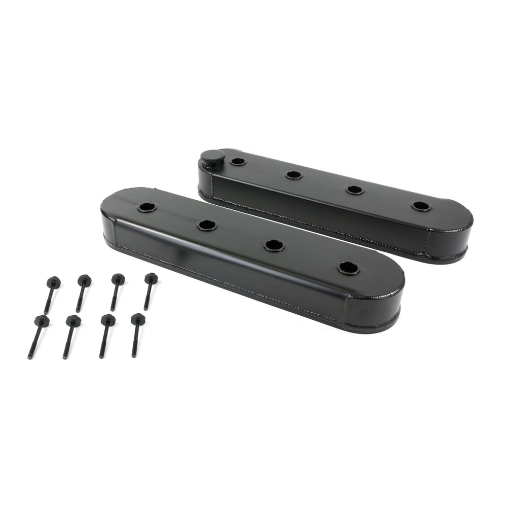 Top Street Performance JM8081-5BK: JM8081-5BK Valve Covers, Fab. Alum., w/o Coil Mounts LSX, Black