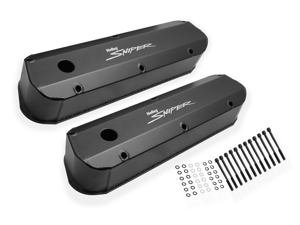 Holley 890012B: 890012B Fabricated Aluminum Valve Covers