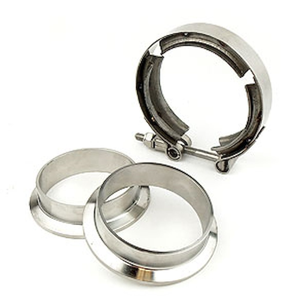 Pypes Performance Exhaust HVB30: Stainless V-Band Clamp Includes Flanges