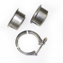 JBA VB25: Stainless Steel V-Band Exhaust Clamp with Flanges