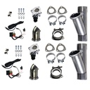 Granatelli 303525D: 303525D Electronic Aluminized Mild Steel Exhaust Cutout System for 2 1/2 in. Dual Exhaust (Slip-Fit)