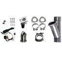 Granatelli 303525: 303525 Electronic Exhaust Cutout Kit, 2.5 in. (63 mm), Aluminized Mild Steel, w/Slip Fit And Band Clamps