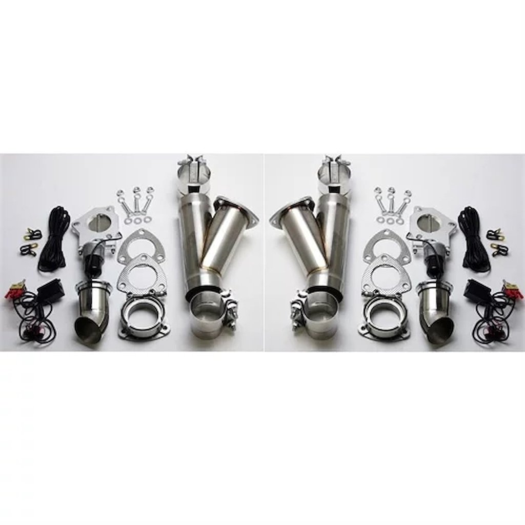 Granatelli 302530K: 302530K Electronic Stainless Steel Exhaust Cutout System for 3 in. Dual Exhaust (Slip-Fit)