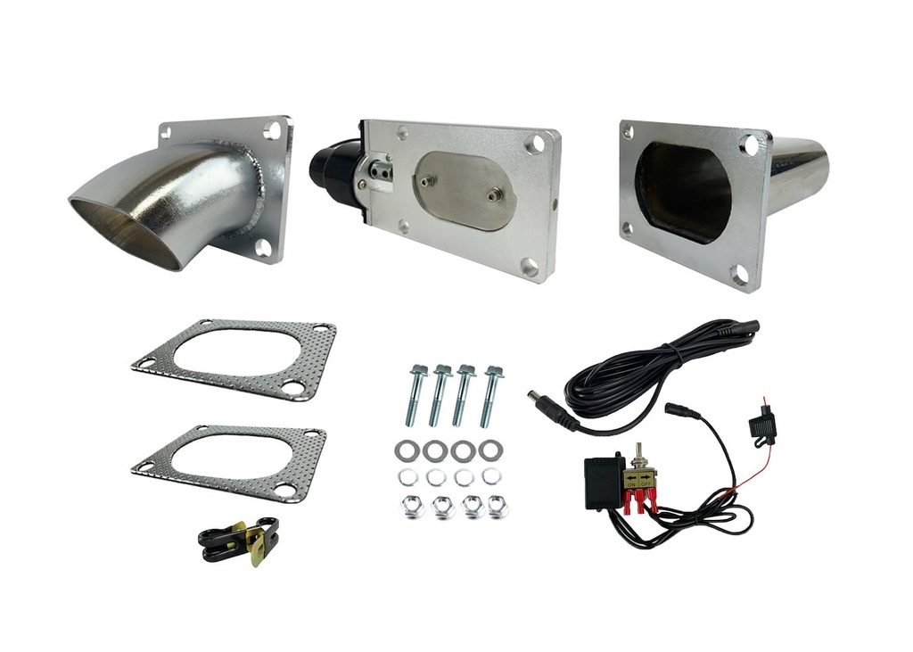 Granatelli 313530: 313530 Electronic Exhaust Cutout Kit, 3.0 in. 76 mm., Oval, Stainless Steel