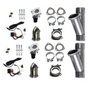 Granatelli 303522D: 303522D Electronic Aluminized Mild Steel Exhaust Cutout System for 2 1/4 in. Dual Exhaust (Slip-Fit)
