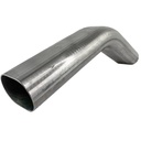 Granatelli 313538: 313538 Exhaust Tubing, 3.0 in. Oval Tubing, Vertical Radius, 45 Degree Bend, 4.50 in. Bend Radius, 2.2 in. x 3.45 in. O.D.