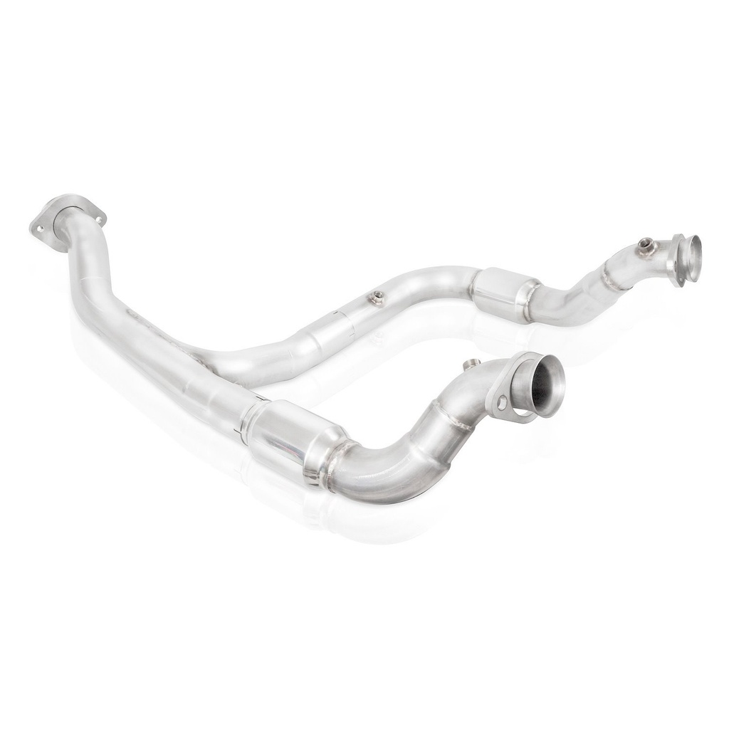 Stainless Works FT15ECODPCAT: FT15ECODPCAT Exhaust System Kit, 2015-2020 Ford F150 1/2 Ton Ecoboost 2.7L, Catted Downpipe Factory Connect