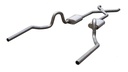 Pypes Performance Exhaust SGA10T: Crossmember Back X-Pipe Exhaust System with Turbo Pro Mufflers for Select 1964-1972 GM A-Body [2.500 in.]