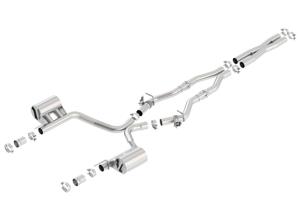 Borla 140714: 140714 ATAK Cat-Back Exhaust System for 2016–2023 Dodge Challenger R/T 5.7L V8 with MDS