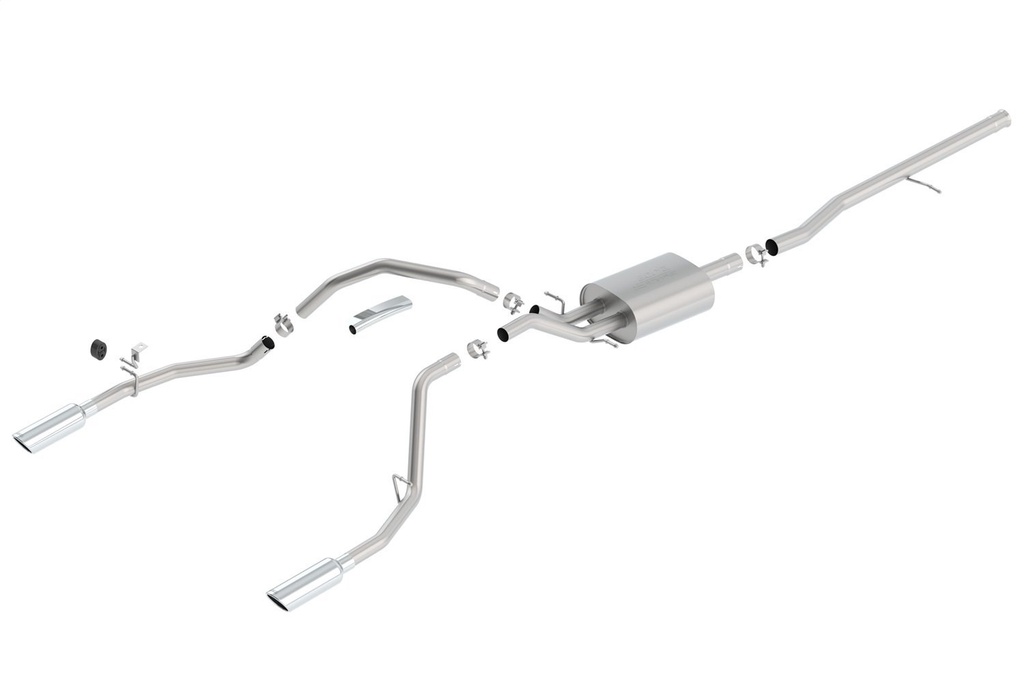 Borla 140536: Cat-Back Exhaust System 2014-2019 Silverado/Sierra 1500 5.3L