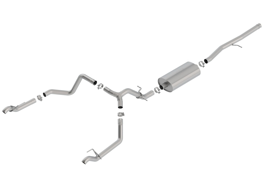 Borla 140767: 140767 Touring Cat-Back Exhaust System Fits Select Chevrolet Silverado 1500, GMC Sierra 1500 5.3L V8
